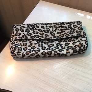 Ann Taylor leopard print clutch